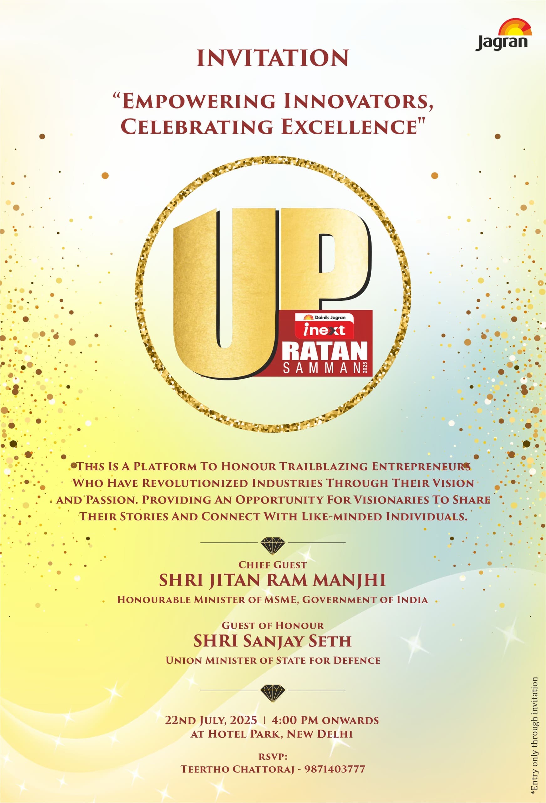 UP Ratan Samman - Letter of Invitation